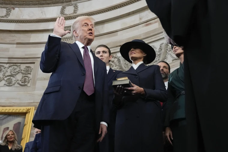 Trump sworn in
