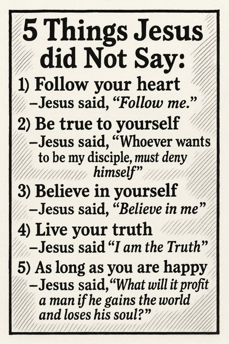 Jesus did not say