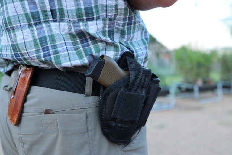 side arm handgun