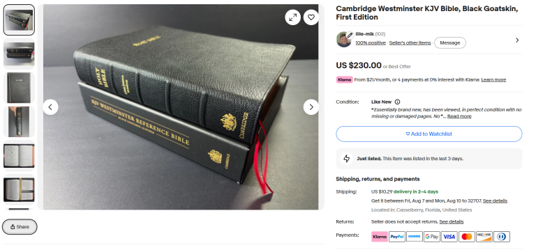 Cambridge Westminster - eBay