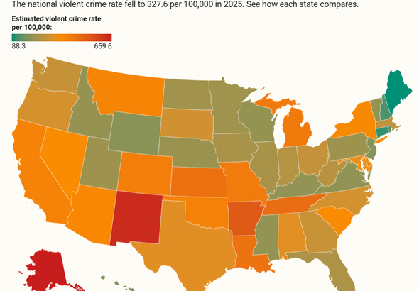 US Crime Rate Map