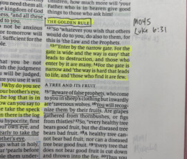 Page from my ESV Schuyler wide margin bible with a typical miscellanies entry that refers back to my Joplin notebook.